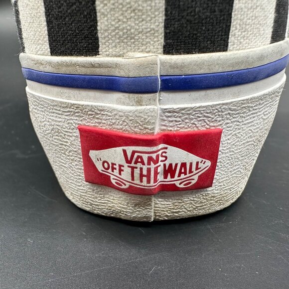 Vans Tennis Shoes Blue Black White Checkerboard Canvas Sneakers Women 8 Men 6.5 - Picture 8 of 15